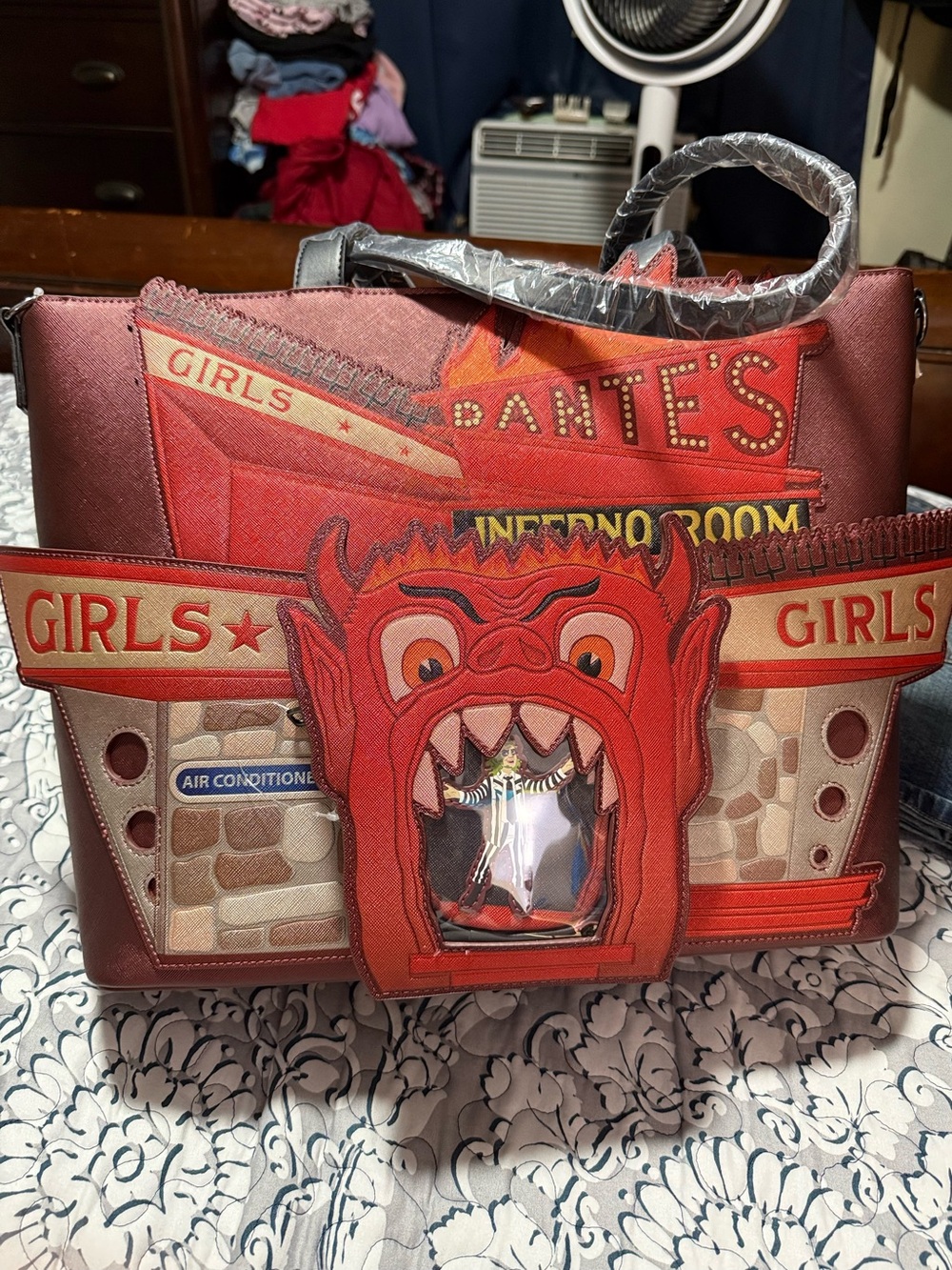 Loungefly Beetlejuice Dante’s Inferno Large Tote NWT